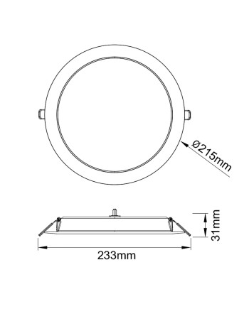 EILAT * EMPOTRABLE LED CCT 18W BLANCO